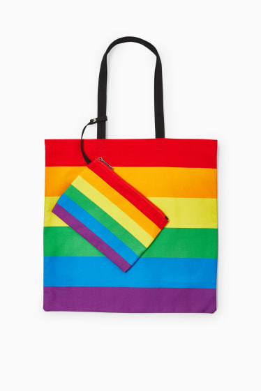 Mujer - CLOCKHOUSE - set - bolso shopper y neceser - PRIDE - multicolor