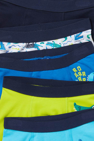 Kinderen - Set van 10 - boxershort - blauw