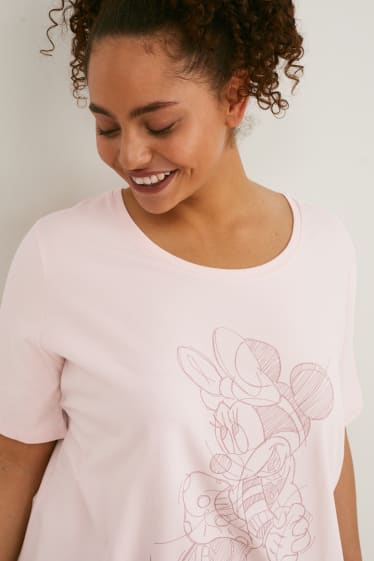 Kobiety - T-shirt - Myszka Minnie - jasnoróżowy