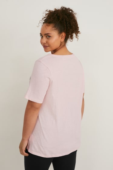 Damen - T-Shirt - Peanuts - rosa