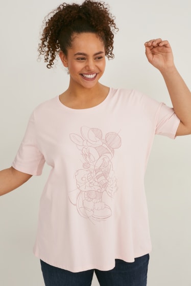 Dámské - Tričko - Minnie Mouse - růžová