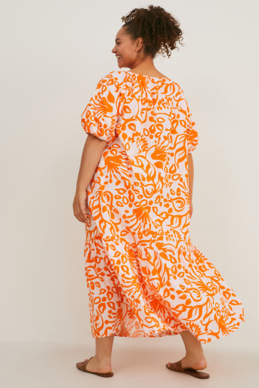 Women - A-line dress - orange