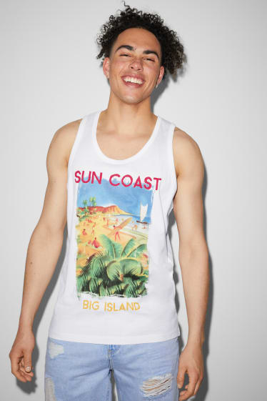 Herren - CLOCKHOUSE - Tank Top - weiss