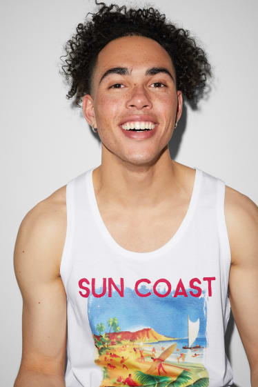 Herren - CLOCKHOUSE - Tank Top - weiss