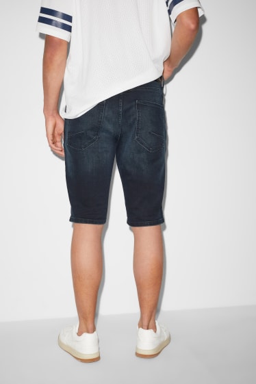 Heren - CLOCKHOUSE - korte spijkerbroek - jeansdonkerblauw