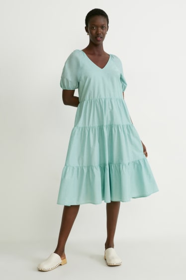 Damen - A-Linien Kleid - mintgrün