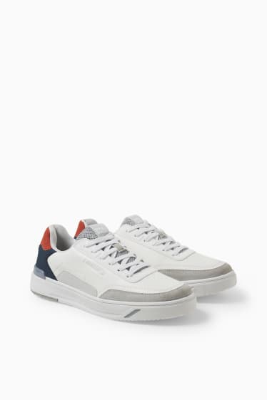 Men - Bullboxer - trainers - faux leather - white