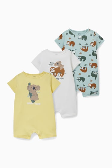 Neonati - Confezione da 3 - pigiama neonati - bianco