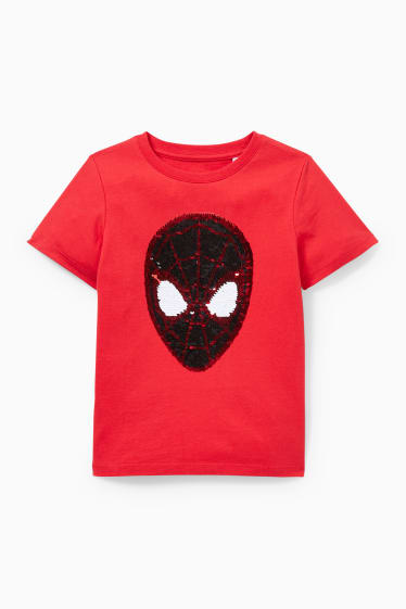 Dětské - Spider-Man - tričko s krátkým rukávem - červená