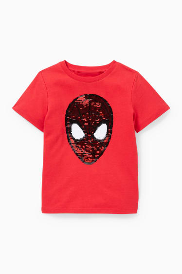 Dětské - Spider-Man - tričko s krátkým rukávem - červená
