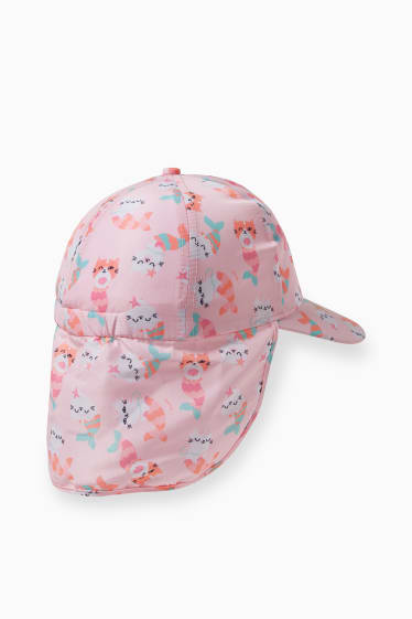 Kinder - Baseballcap - gemustert - rosa