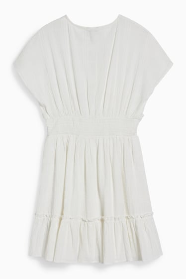 Damen - CLOCKHOUSE - Fit & Flare Kleid - weiss