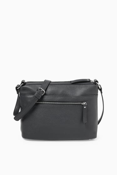 Women - Shoulder bag - faux leather - black