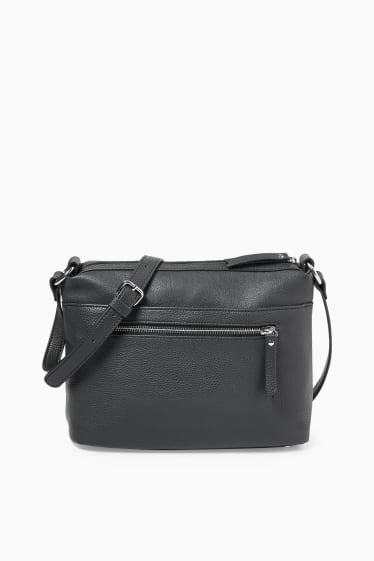 Donna - Borsa a tracolla - similpelle - nero