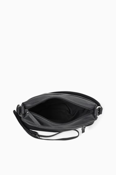 Mujer - Bolso bandolera - polipiel - negro