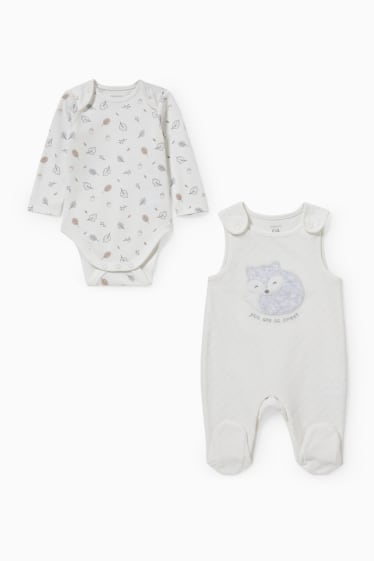 Babies - Romper set - 2 piece - white