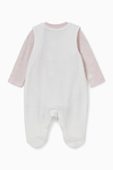 Bébés filles - Ensemble avec grenouillère - 2 pièces - rose