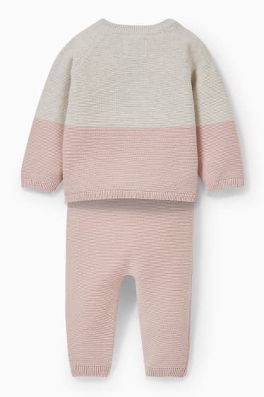 Babys - Baby-Outfit - 2 teilig - hellrosa