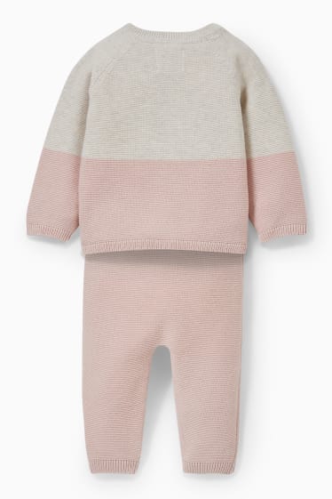 Babys - Babyoutfit - 2-delig - lichtroze