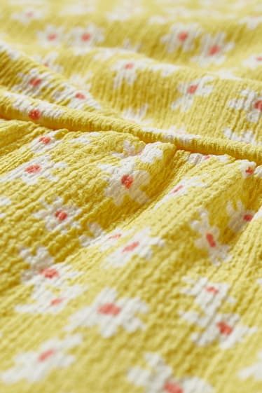 Dámské - CLOCKHOUSE - šaty fit & flare - s květinovým vzorem - žlutá