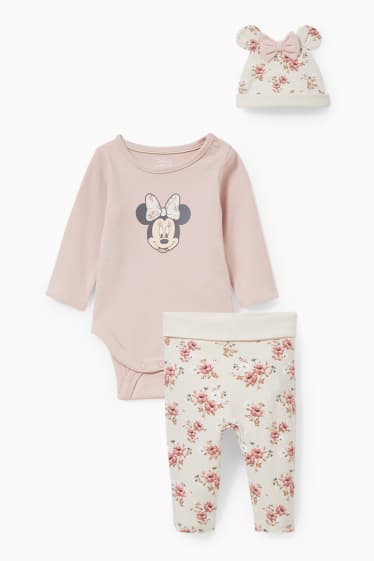 Bebés niñas - Minnie Mouse - conjunto para bebé - 3 piezas - rosa