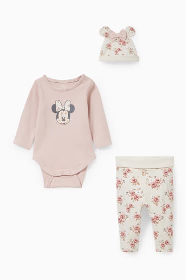 Bebés niñas - Minnie Mouse - conjunto para bebé - 3 piezas - rosa