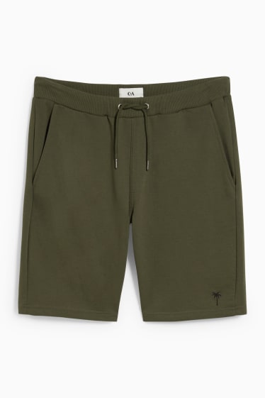 Men - Sweat shorts - dark green
