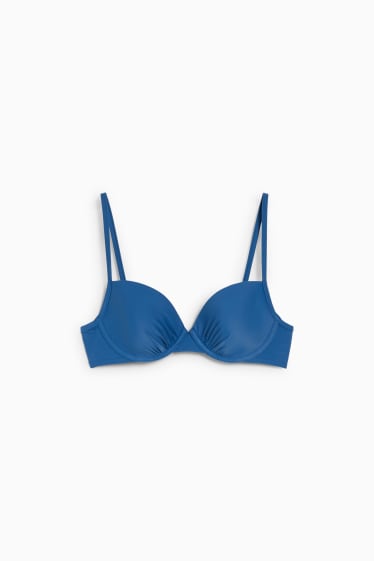 Mujer - Top de bikini con aros - con relleno - LYCRA® XTRA LIFE™ - azul