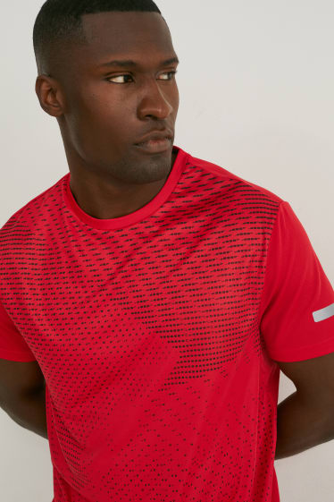 Hommes - Shirt de sport - running - rouge