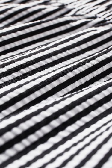 Children - Swim shorts - striped - black / white