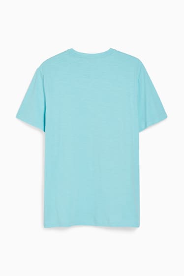 Heren - T-shirt - lichtturquoise