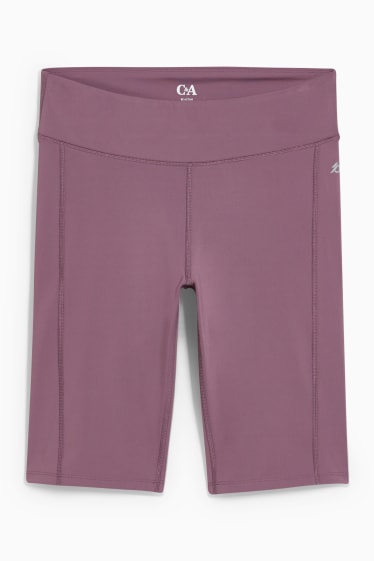 Women - Performance cycling shorts - violet