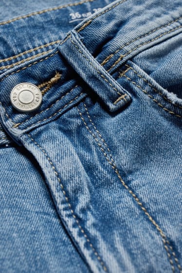 Donna - Bermuda di jeans - vita media - effetto push-up - jeans blu scuro