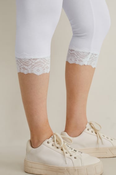 Femmes - Leggings corsaire - LYCRA® - blanc
