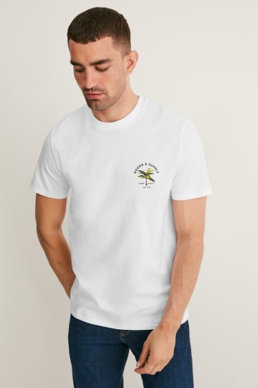 Heren - T-shirt - wit