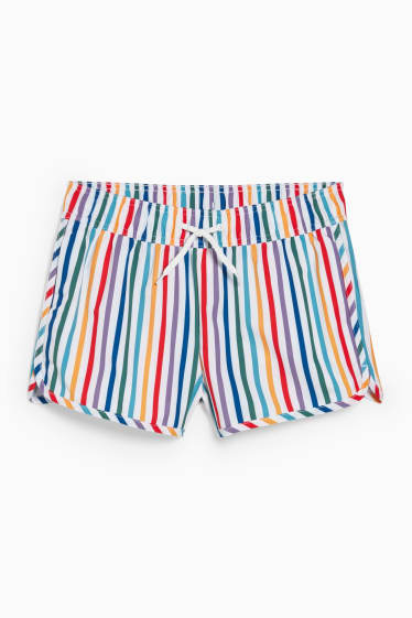 Women - Shorts - LYCRA® XTRA LIFE™ - striped - white