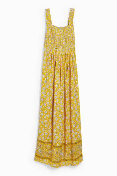 Women - Dress - floral - yellow