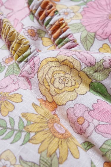 Dámské - CLOCKHOUSE - áčkové šaty - s květinovým vzorem - barevná