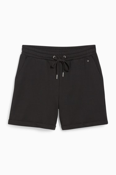 Women - Basic sweat shorts - black