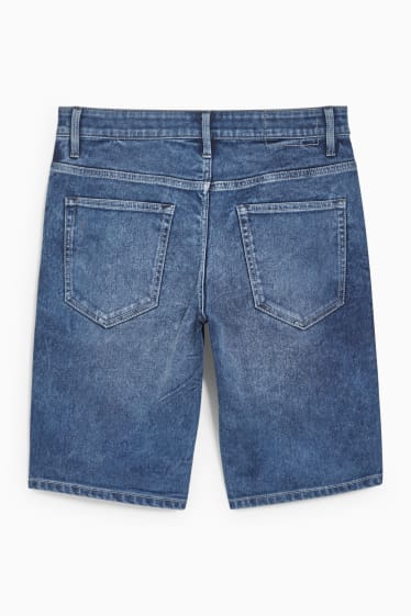 Herren - Jeans-Bermudas - LYCRA® - jeans-blau