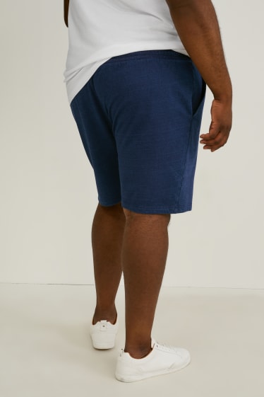 Uomo - Shorts in felpa - blu scuro