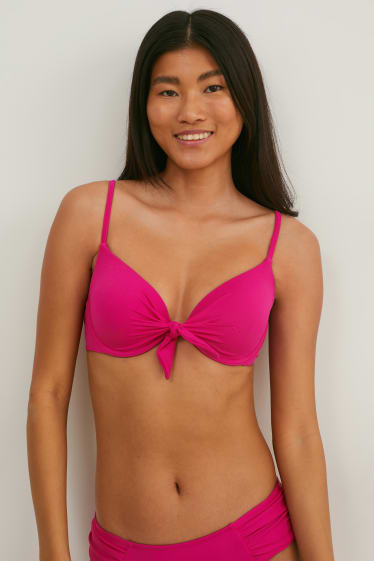 Women - Underwire bikini top - padded - LYCRA® XTRA LIFE™ - pink