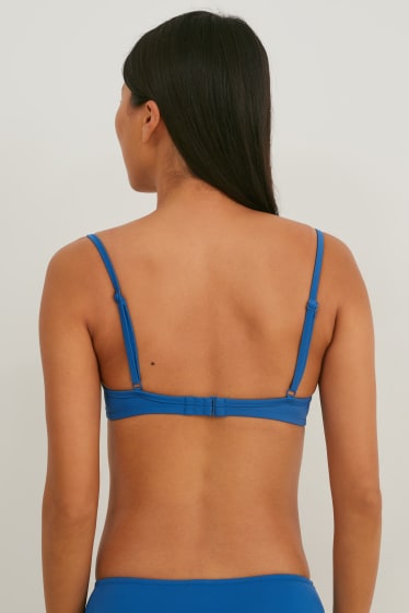 Mujer - Top de bikini con aros - con relleno - LYCRA® XTRA LIFE™ - azul