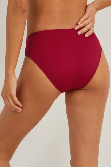 Femmes - Bas de bikini - mid waist - LYCRA® XTRA LIFE™ - rouge foncé