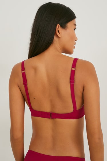 Femmes - Haut de bikini - bandeau - ampliforme - LYCRA® XTRA LIFE™ - rouge foncé
