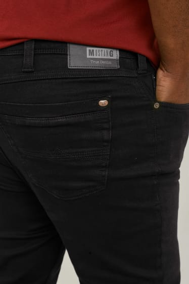 Pánské - MUSTANG - slim jeans - Washington - černá