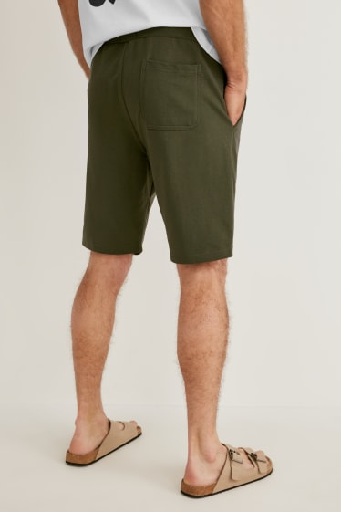 Men - Sweat shorts - dark green