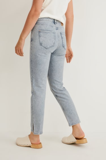Damen - Straight Jeans - High Waist - LYCRA® - helljeansblau