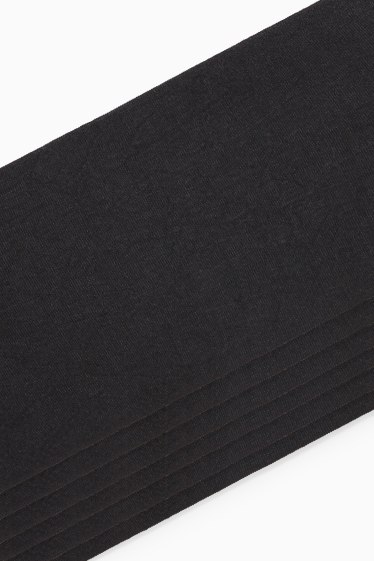 Women - Multipack of 6 - sheer ankle-highs - 20 denier - black