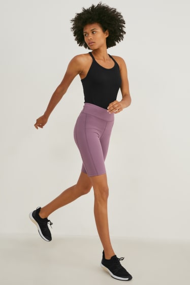 Dona - Pantalons curts de ciclista tècnics - violeta